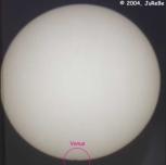 Venustransit am 08.06.2004 - 07:22 Uhr: Die Venus hat die Sonne "berührt"