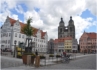 Marktplatz mit Stadt- und Pfarrkirche St. Marien, der ltesten Kirche in Wittenberg.