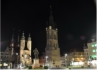 Roter Turm und Marktkirche Unser Lieben Frauen bei Nacht
