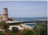 Blick vom Garten der Migrationen auf die Ausfahrt des Alten Hafens gen Mittelmeer.