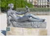Statue Czanne in den Jardines des Tuileries